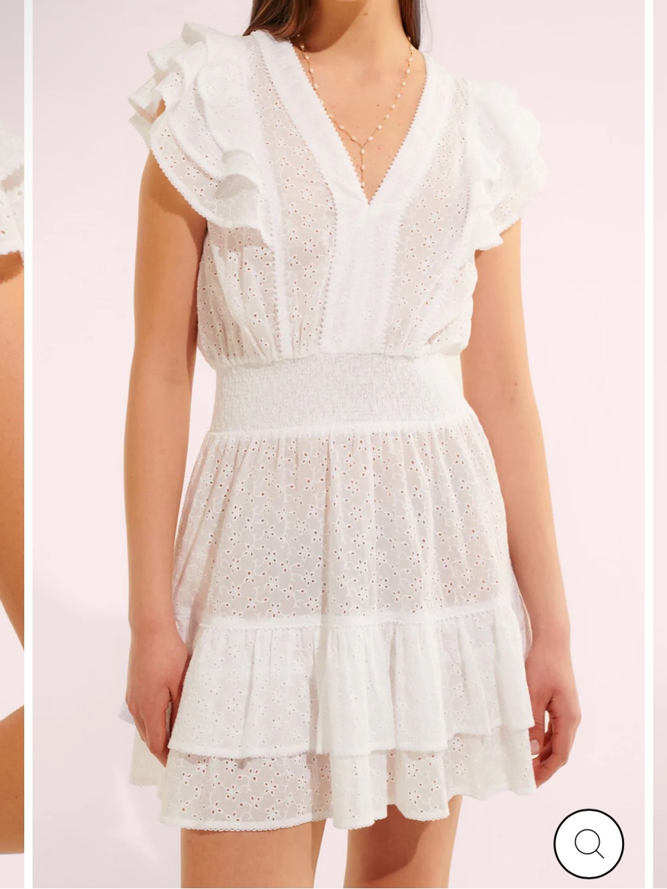 Nwt Poupette St. Barth Mini Dress Camila - Optic White